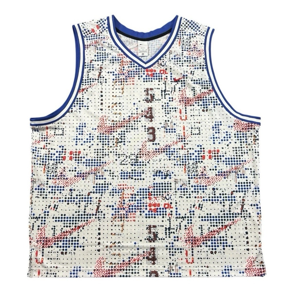 Nike DNA Dri-FIT Basketball Jersey Men's XXXL Red White Blue FZ0690-100